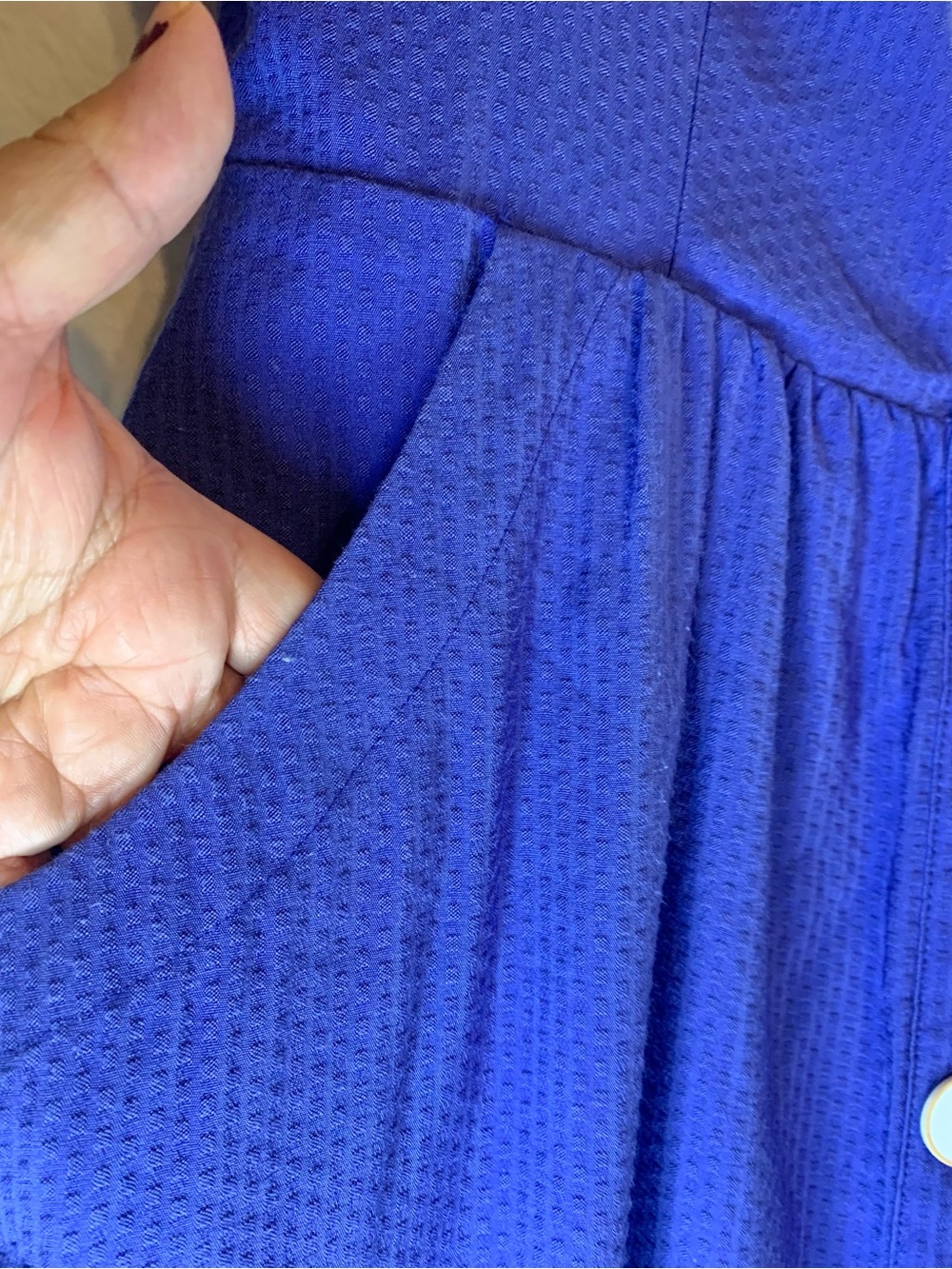 Anthropologie Maeve Women’s Blue Rosemary Euro Summer Midi Dress. Size 12 - Picture 7 of 14